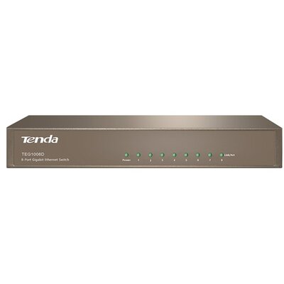 Tenda TEG1008D 8port 10/100/1000Mbps LAN nem menedzselhető asztali Switch