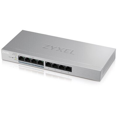 ZyXEL GS1200-8HPv2 8port GbE LAN PoE (60W) web menedzselhető asztali switch