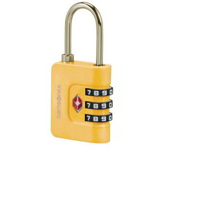 Samsonite TA REVOLUTION Combilock 3 Dial Tsa sárga számzáras bőröndlakat