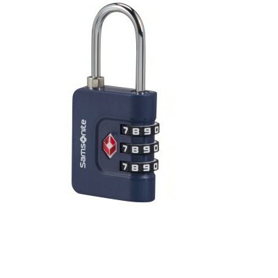 Samsonite TA REVOLUTION Combilock 3 Dial Tsa kék számzáras bőröndlakat