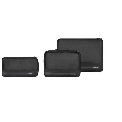 Samsonite TA REVOLUTION Set Of 3 Packing Cubes fekete rendszerező táska szett
