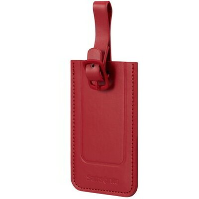 Samsonite TA REVOLUTION Rectangle Luggage Tag X2 piros bőröndcímke