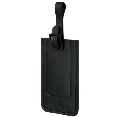 Samsonite TA REVOLUTION Rectangle Luggage Tag X2 fekete bőröndcímke