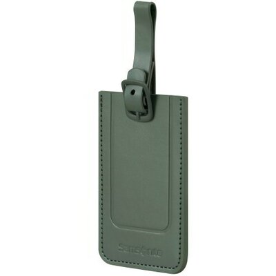 Samsonite TA REVOLUTION Rectangle Luggage Tag X2 zöld bőröndcímke