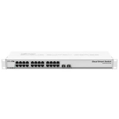 MikroTik CSS326-24G-2S+RM 1U 19" 24port GbE LAN 2x 10GbE SFP+ Cloud Smart Switch