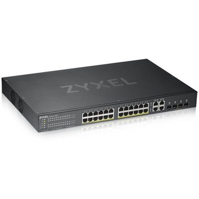 ZyXEL GS1920-24HPv2 28port GbE LAN PoE (375W) L2 menedzselhető switch