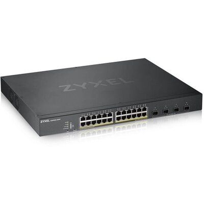 ZyXEL XGS1930-28HP 24port GbE LAN PoE (375W) 4port 10GbE SFP+ L2+ menedzselhető switch