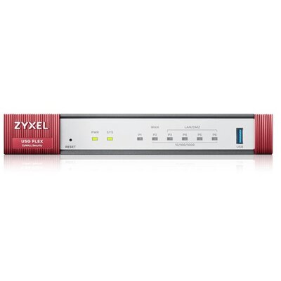 ZyXEL USGFLEX100 4xGbE LAN/DMZ 1xWAN 1xSFP 1xUSB port Tűzfal + UTM Licensz bundle
