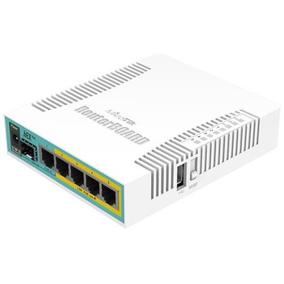 MikroTik hEX PoE RB960PGS L4 128MB 5x GbE PoE port router