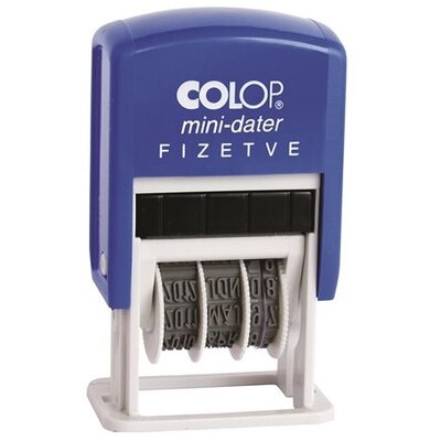 Colop S 160/L FIZETVE feliratos bélyegző BL