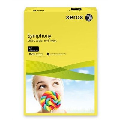 Xerox Symphony A4 160g intenzív citrom másolópapír