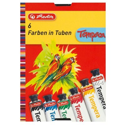 Herlitz 6x16ml 6 színű tempera