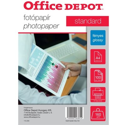 Office Depot Standard A4 160g fényes 100db fotópapír