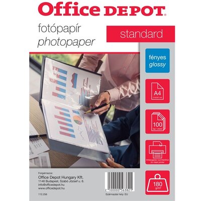 Office Depot Standard A4 180g fényes 100db fotópapír