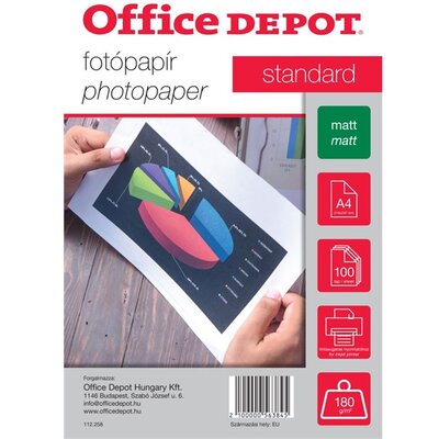 Office Depot Standard A4 180g matt 100db fotópapír