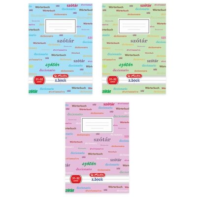 Herlitz Design A5 31-32 szótárfüzet