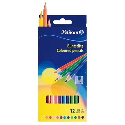 Pelikan lakkozott 12db-os vegyes színű színes ceruza