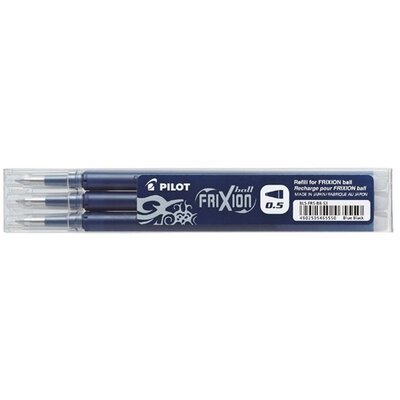 Pilot Frixion 0,5mm 3db-os tintakék rollertoll betét