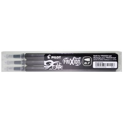 Pilot Frixion 0,7mm 3db-os fekete rollertoll betét