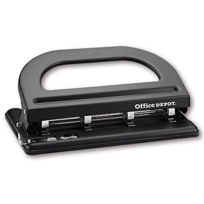 Office Depot 30 négylyukú fekete lyukasztó