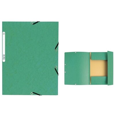 Exacompta A4 karton zöld gumis mappa