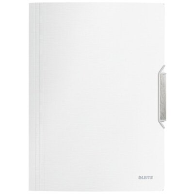 Leitz Style műanyag kristályfehér gumis mappa