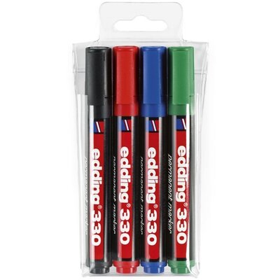 Edding 330 4db-os 1-5mm vegyes színű permanent marker készlet