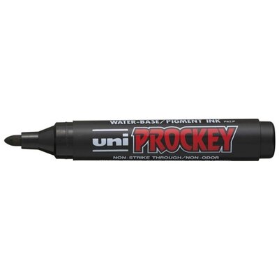 Uni PM-122 Prockey gömb hegyű fekete flipchart marker