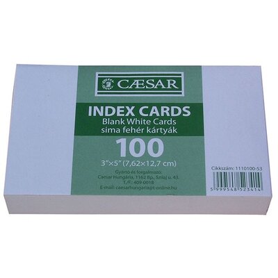 Caesar sima 100db/csomag indexkártya