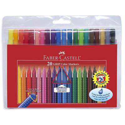 Faber-Castell Grip 155320 20db-os vegyes színű filctoll készlet