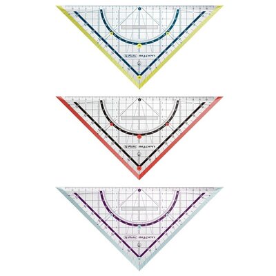 Herlitz my.pen 25cm-es színes háromszögvonalzó