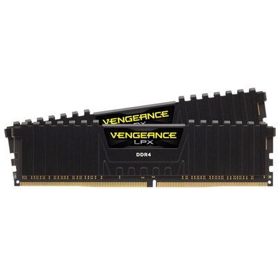 Corsair 16GB/3000MHz DDR-4 VENGEANCE LPX fekete (Kit 2db 8GB) (CMK16GX4M2D3000C16) memória