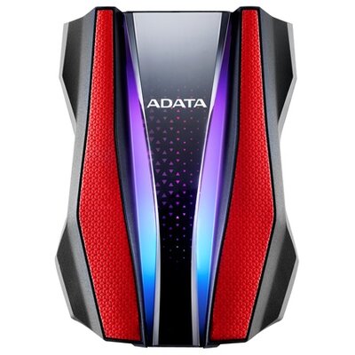 ADATA AHD770G 2,5" 2TB USB3.2 RGB ütés és vízálló piros külső winchester