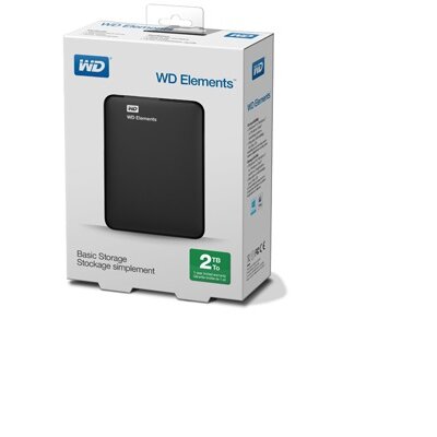 Western Digital Elements Portable WDBU6Y0020BBK 2,5" 2TB USB3.0 fekete külső winchester