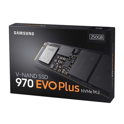 Samsung 250GB NVMe 1.3 M.2 2280 970 EVO Plus (MZ-V7S250BW) SSD