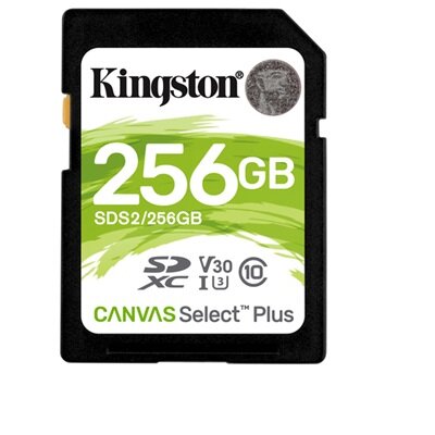 Kingston 256GB SD Canvas Select Plus (SDXC Class 10 UHS-I U3) (SDS2/256GB) memória kártya