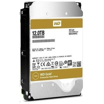 Western Digital 3,5" 12000GB belső SATAIII 7200RPM 256MB Gold WD121KRYZ winchester