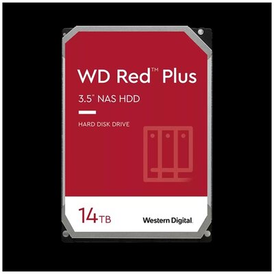 Western Digital 3,5" 14000GB belső SATAIII 7200RPM 512MB RED PLUS WD140EFGX winchester 3 év
