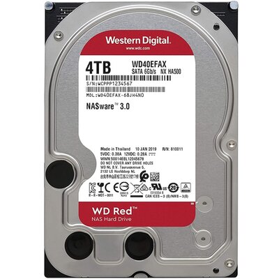 Western Digital 3,5" 4000GB belső SATAIII 5400RPM 256MB RED WD40EFAX winchester 3 év