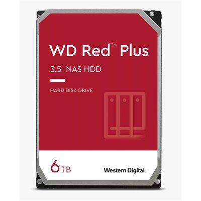 Western Digital 3,5" 6000GB belső SATAIII 5640RPM 128MB RED PLUS WD60EFZX winchester 3 év