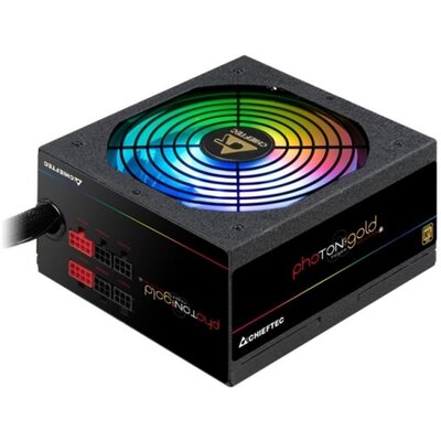 Chieftec Photon Gold GDP-650C-RGB 650W 90+ GOLD PFC 14 cm RGB ventilátorral dobozos tápegység