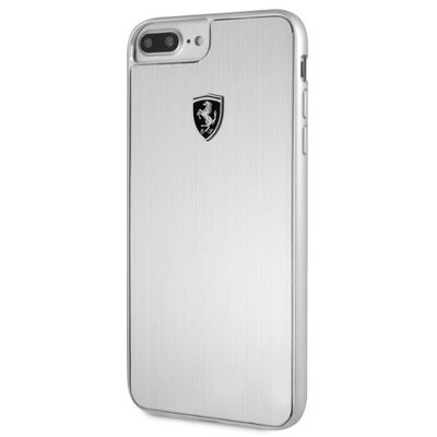 Ferrari Heritage iPhone 7 Plus ezüst kemény aluminium tok