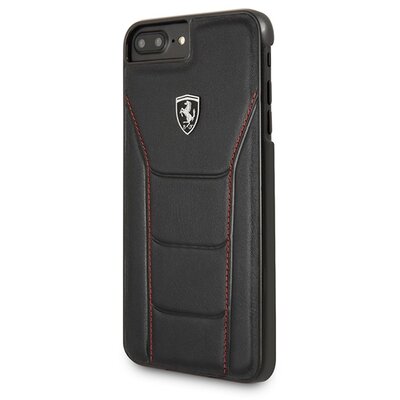 Ferrari Heritage 488 iPhone 8 Plus fekete kemény bőr tok
