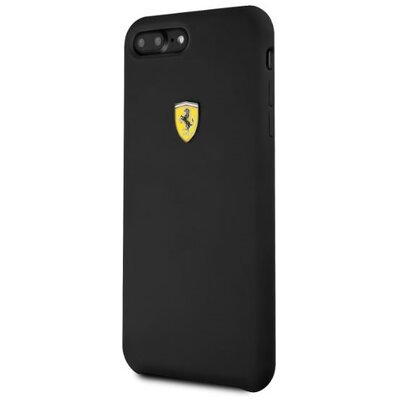 Ferrari SF iPhone 8 Plus fekete szilikon tok