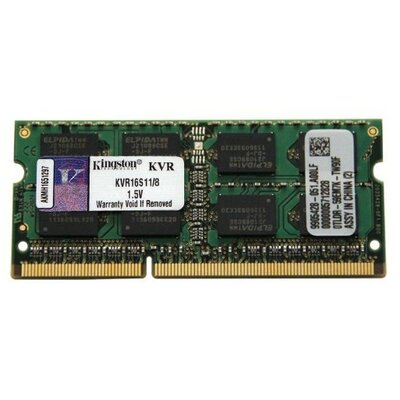 Kingston 8GB/1600MHz DDR-3 (KVR16S11/8) notebook memória