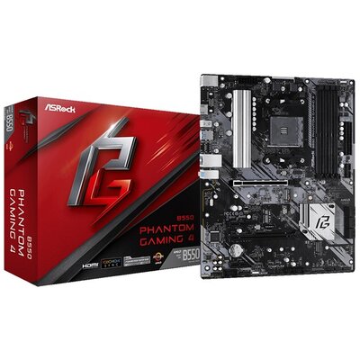 ASRock B550 PHANTOM GAMING 4 AMD B550 SocketAM4 ATX alaplap