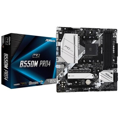 ASRock B550M PRO4 AMD B550 SocketAM4 mATX alaplap