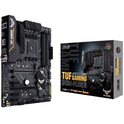 ASUS TUF GAMING B450-PLUS II AMD B450 SocketAM4 ATX alaplap