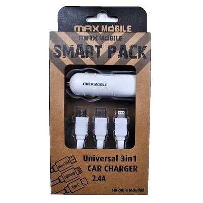 Max Mobile Smart Pack 3az1ben autós töltő