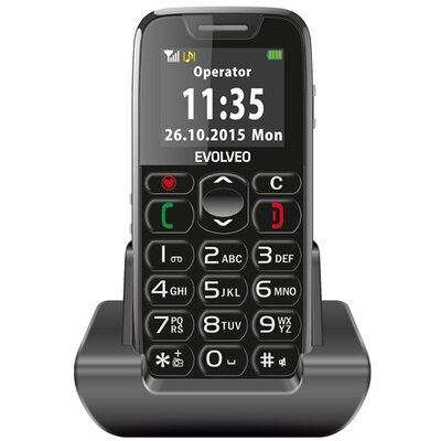 Evolveo Easyphone EP-500 1,8" fekete mobiltelefon